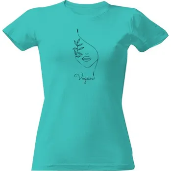 Dámské tričko Tričko s potiskem Vegan žena dámské
