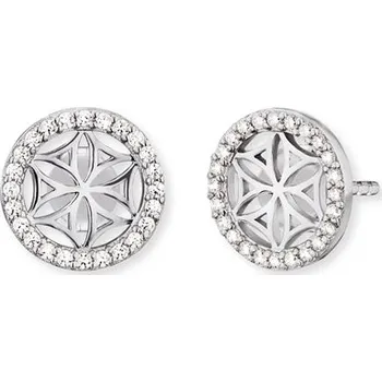 Náušnice Náušnice ENGELSRUFER Květ života se zirkony ERE-LILLIFL-ZI-ST