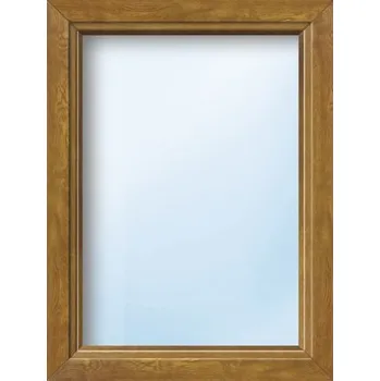 Okno Plastové okno fixní zasklení ESG ARON Basic bílé/zlatý dub 900x1750 mm (neotevíratelné)