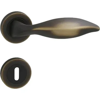 Dveřní kování klika LI - DELFINO - R Provedení: klika na eurookno levá, Povrch: BM - bronz česaný mat 8584138103212