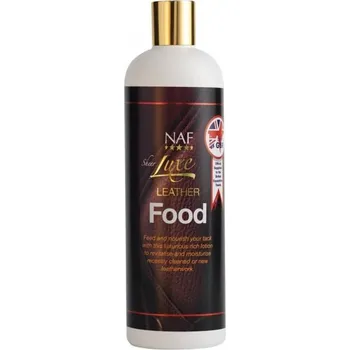 Pro koně NAF Leather Food luxusní hydratační emulze na poškozenou kůži, láhev 500ml