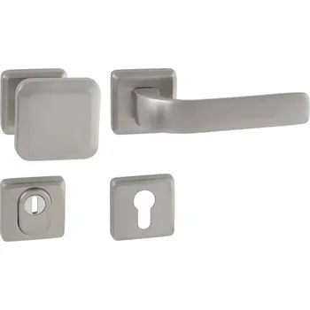 Dveřní kování BK QB SECUR - HR / SUN 1 Provedení: klika / klika PZ (otvor pro vložku), Povrch: PVD INOX 8584138049558