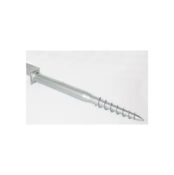 Zemní vrut Zemní vrut s patkou L, Rozměr 80x80x900