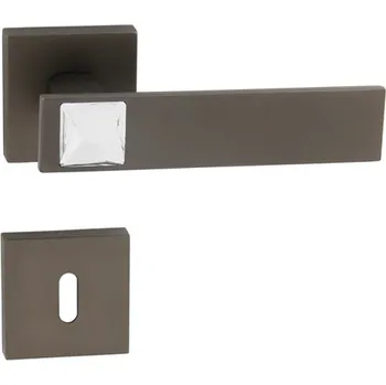 Dveřní kování klika TI - LINHA 5 SW1 - HR 3270Q Provedení: kl./kl. na rozetách, Povrch: T - Titan (141) 8584138232233