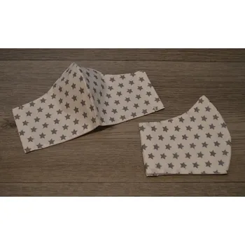 rouška Šárka Lipčáková Dětská bavlněná rouška na gumičku Hvězdička - dvě velikosti