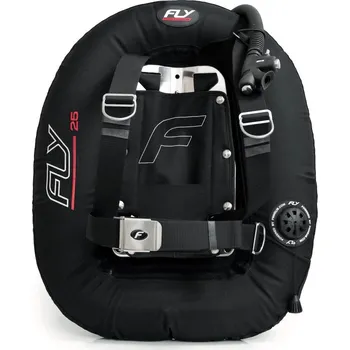 Kompenzátor vztlaku Finnsub Křídlo Finsub FLY SET 25D DIR ALU/SS Velikost postroje: XXL, Backplate: ocel SS 3mm