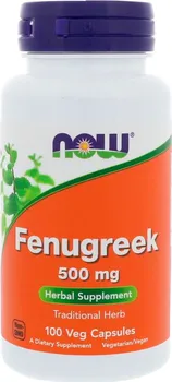 Přírodní produkt Now Foods Fenugreek 500 mg 100 cps.