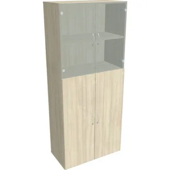 Kancelářský vozík HOBIS skíň policová dveřová - D 5 80 08, akát + doprava zdarma