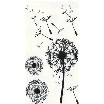 samolepka Anděl Obtisky 10,5x6 cm- pampelišky 9412