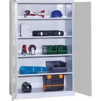 Skříňka na nářadí Malow Kovová dílenská skříň, 199 x 120 x 60 cm, šedá