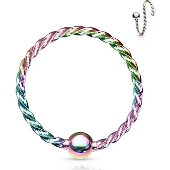 Šperk Šperky4U Piercing do nosu - kruh - N0131-W