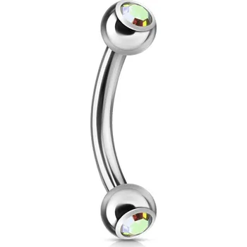 Šperk Šperky4U Piercing do obočí 1,2 x 8 mm - OB01004-AB