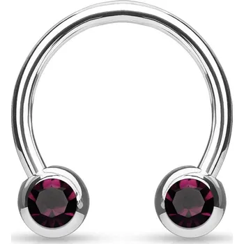 Šperk Šperky4U Piercing podkova s kamínky - PV1002A-120833