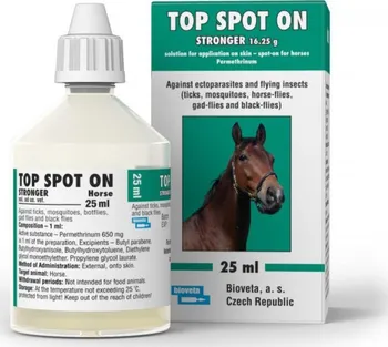 Kosmetika pro koně Bioveta Top Spot On pro koně 25 ml