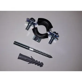 Instalatérský materiál Objímka s gumou 19-23 mm 1/2" se šroubem a hmoždinkou