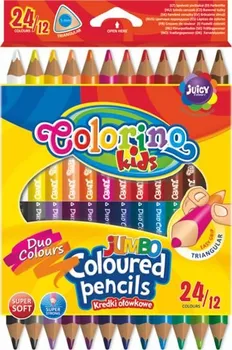 Pastelka Colorino Jumbo trojhranné oboustranné 24 barev