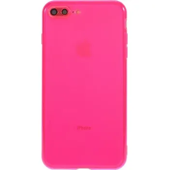 Neonový kryt z měkkého plastu pro iPhone 7 Plus / 8 Plus - fuchsiový