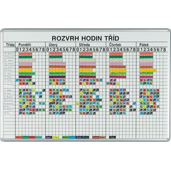 ekoTAB Tabule na rozvrh hodin pro 26…