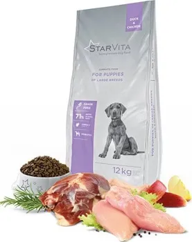 Krmivo pro psa Starvita Granule pro štěňata velkých plemen s kachním masem 12 kg
