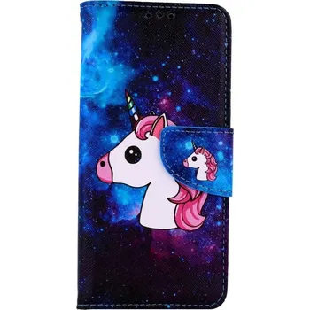 Pouzdro na mobilní telefon Obal Samsung A31 knížkový Space Unicorn (kryt neboli pouzdro na Samsung A31)
