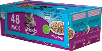 Krmivo pro kočku Whiskas Kapsičky pro dospělé kočky rybí výběr v želé