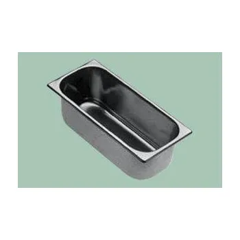 Dóza na potraviny Gastronádoba nerezová zmrzlinová 360 x 165 x 120 mm, objem 5,4 l