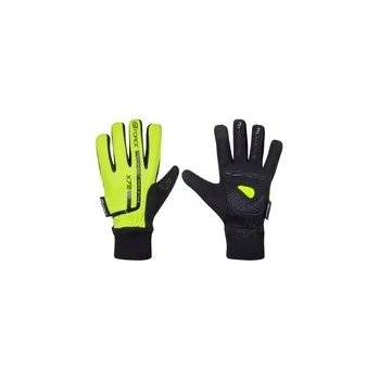 Cyklistické rukavice Force rukavice Kid X72 dětské zimní fluo, vel. M