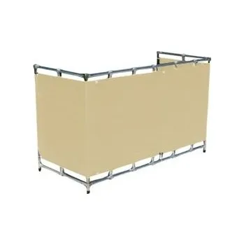 Mulčovací textilie Balkonová zástěna - písková netkaná textilie, 0,8x7m (Netkaná textilie na balkón s oky pro upevnění)