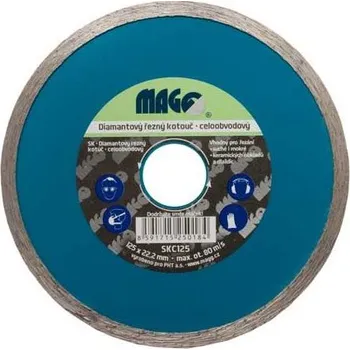 Řezný kotouč Diamantový kotouč Magg Super na pískovec, porobeton, cihly, dlažby a tašky pr. 125x22.2x1.4/5 mm (SKC125)