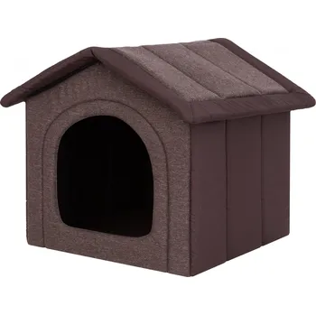 Pelíšek pro psa DOGGY Pelíšek pro psa Bouda - hnědá VELIKOST: Pro mini/malé psy (vel. R2) - 44 x 38 x 45 cm