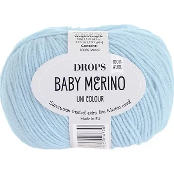 Příze Příze DROPS Baby merino uni color 11- ledová modrá