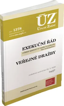 ÚZ 1378 Exekuční řád, veřejné dražby - Sagit (2020, brožovaná)