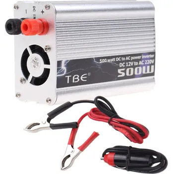 Měnič napětí Měnič napětí 6956 12V/220V 500W (Měnič napětí převádí vstupní napětí 12V z auta na výstupní napětí 220V. Vynikající pomocník při dlouhých přesunech autem, kdy nemáte přístup k běžné el. síti.)