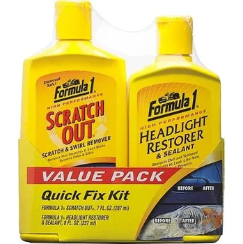 Formula 1 Leštěnka na zašedlé a poškozené autolaky a emulze na renovaci autosvětel v sadě 207ml + 237ml