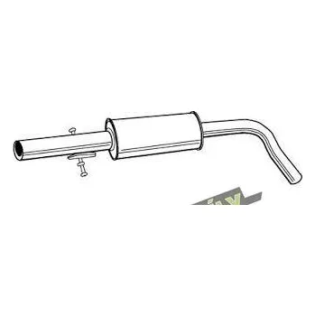 Střední díl výfuku VÝFUK octavia 1.4/1.6 55KW STŘEDNÍ DÍL (VÝFUK octavia 1.4/1.6 55KW STŘEDNÍ DÍL)