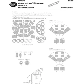 Plastikový model New Ware 1/72 G-222 Panda / C-27A Chuck Expert kabuki masks