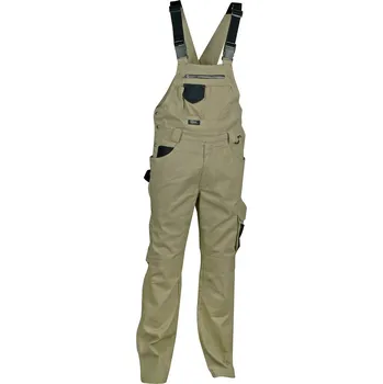 montérky Pracovní kalhoty s laclem COFRA STEEL Barva: Khaki, Velikost: 50