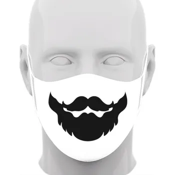 Rouška s potiskem Vousatá rouška