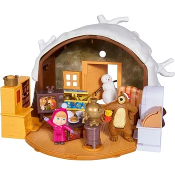 Domeček pro panenku Simba Toys Máša a medvěd 109301023 Zimní dům medvěda