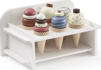 Dřevěná hračka Kids Concept 1000269KC Bistro zmrzlina se stojanem
