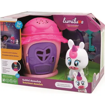 Figurka Alltoys Růžový svítící domeček s jednorožcem Lumiluvs