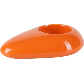 Svícen by inspire STONE Svícen 12x8x3 cm oranžový