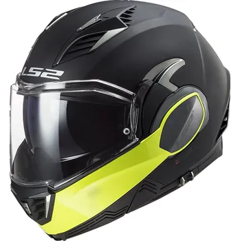 Helma na motorku LS2 Překlopná moto přilba FF900 Valiant II Hammer P/J Black H-V Yellow - XS (53-54)