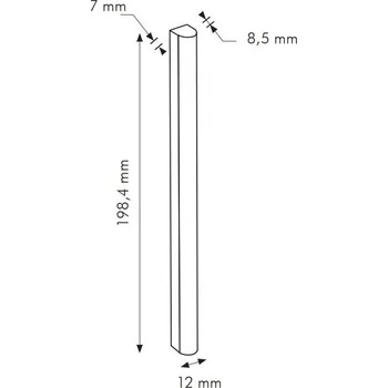 IN Cielo Stick RAL 2307020 - dlaždice bombato 1,2x20 modrá matná 0011L26