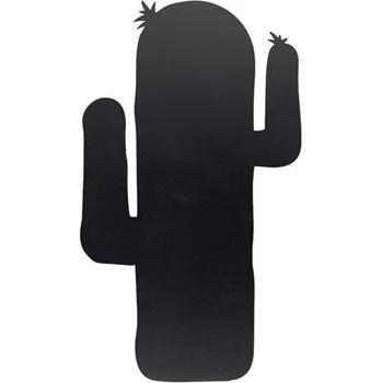 Popisovací tabule KAKTUS s popisovačem a lepící páskou, černá FB-CACTUS