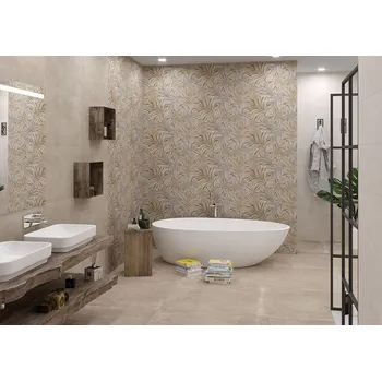 Obklad Luna A Foglie Sabbia - obkládačka 25x75 béžová mat Luna A Foglie Sabbia 25x75