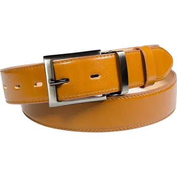 Módní doplněk Pánský kožený opasek Penny Belts Matteo hnědý Délka: 115 cm