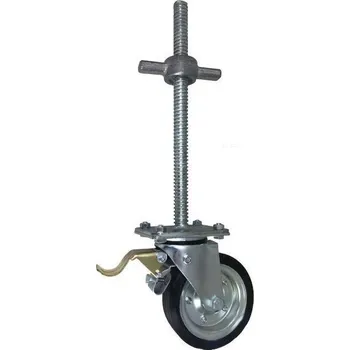 Příslušenství k zahradní technice Pojezdové kolo pro lešení 160 mm s výškovou regulací