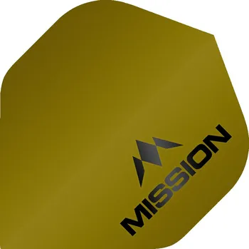 Příslušenství pro šipky Mission Letky Logo - Matt Yellow F1958