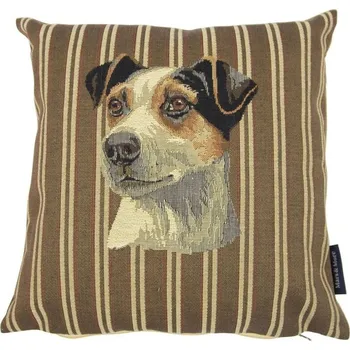 Dekorativní polštářek Gobelínový polštářek s proužkem Jack russell - 33*15*33 cm